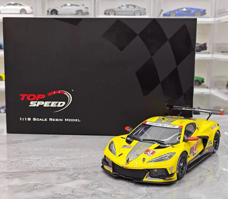 [TopSpeed] 1:18 Chevrolet 2021 Corvette C8.R #3 Model Car Resin