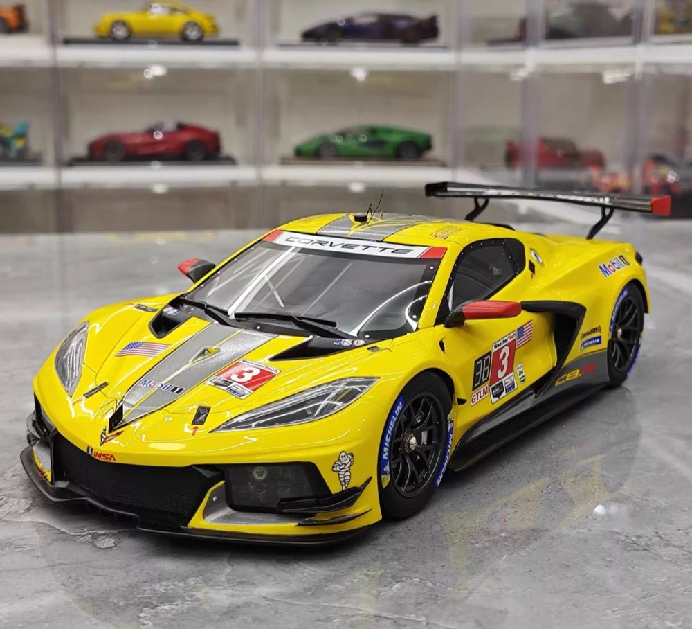 [TopSpeed] 1:18 Chevrolet 2021 Corvette C8.R #3 Model Car Resin