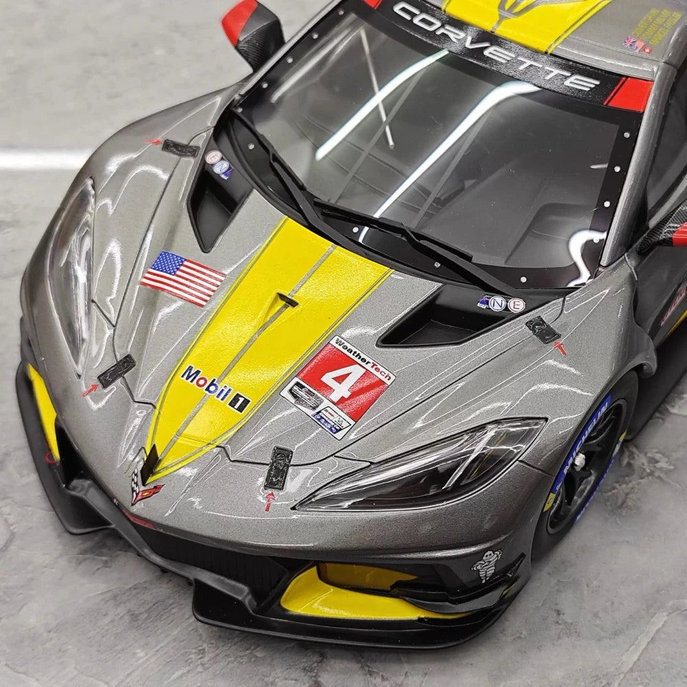 [TopSpeed] 1:18 Chevrolet 2021 Corvette C8.R Le Mans #4 Model Car Resin