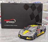 [TopSpeed] 1:18 Chevrolet 2021 Corvette C8.R Le Mans #4 Model Car Resin