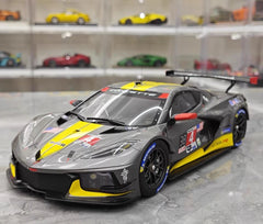 [TopSpeed] 1:18 Chevrolet 2021 Corvette C8.R Le Mans #4 Model Car Resin