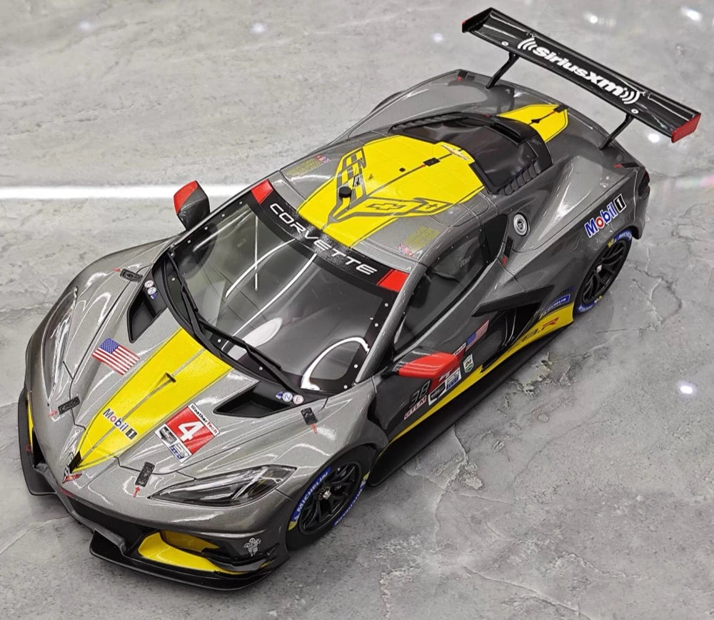 [TopSpeed] 1:18 Chevrolet 2021 Corvette C8.R Le Mans #4 Model Car Resin