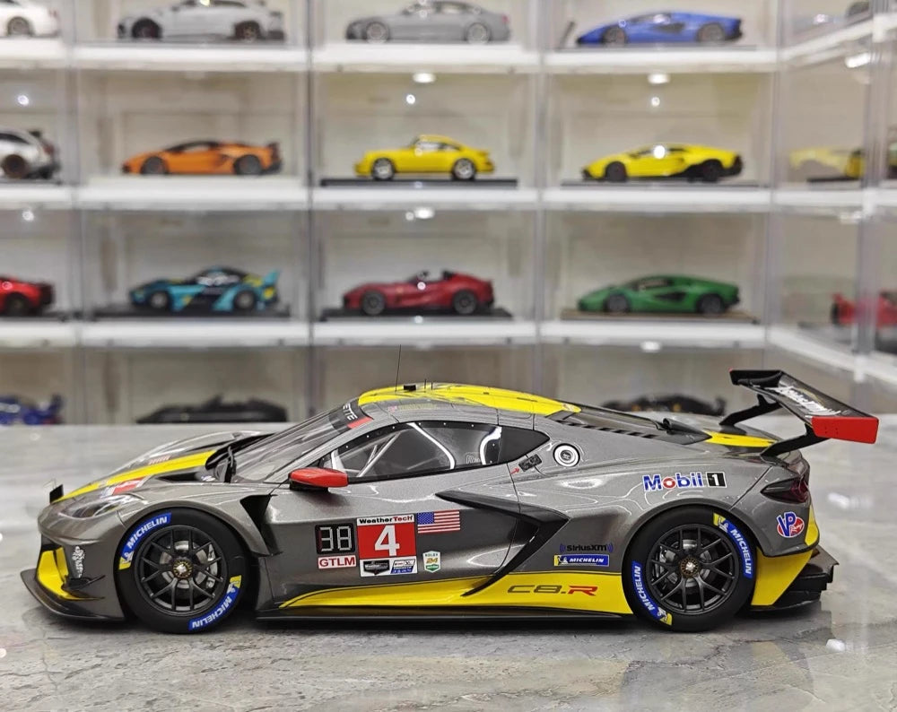 [TopSpeed] 1:18 Chevrolet 2021 Corvette C8.R Le Mans #4 Model Car Resin