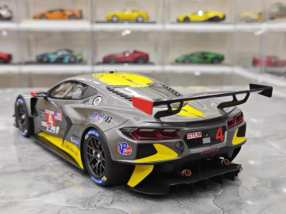 [TopSpeed] 1:18 Chevrolet 2021 Corvette C8.R Le Mans #4 Model Car Resin