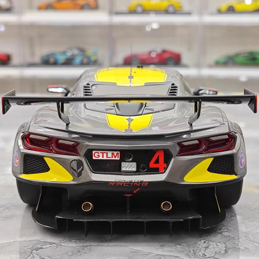 [TopSpeed] 1:18 Chevrolet 2021 Corvette C8.R Le Mans #4 Model Car Resin