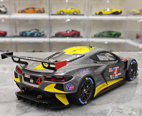 [TopSpeed] 1:18 Chevrolet 2021 Corvette C8.R Le Mans #4 Model Car Resin