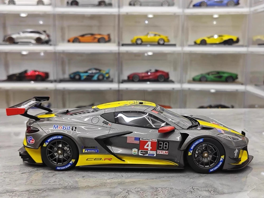[TopSpeed] 1:18 Chevrolet 2021 Corvette C8.R Le Mans #4 Model Car Resin