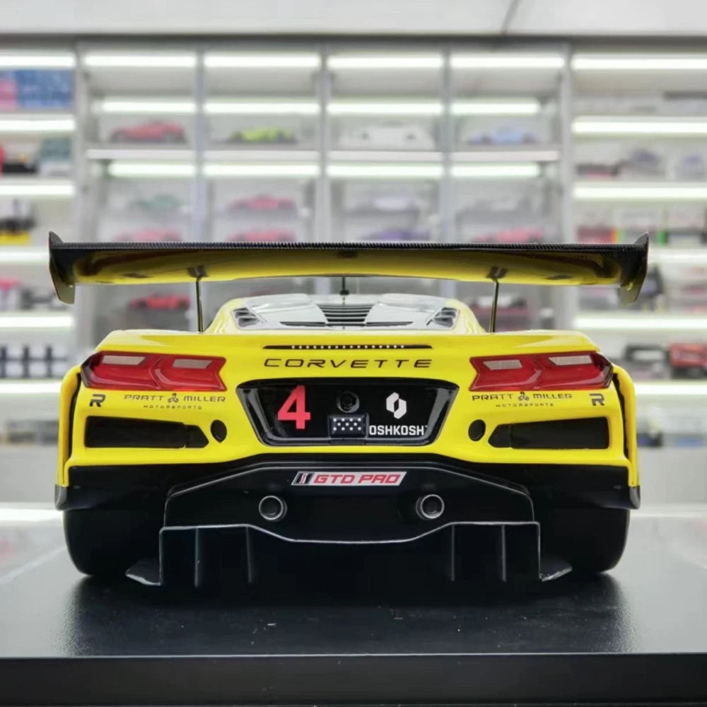 [TopSpeed] 1:18 Chevrolet 2024 Corvette GT3.R #4 Model Car Resin / Closed Body