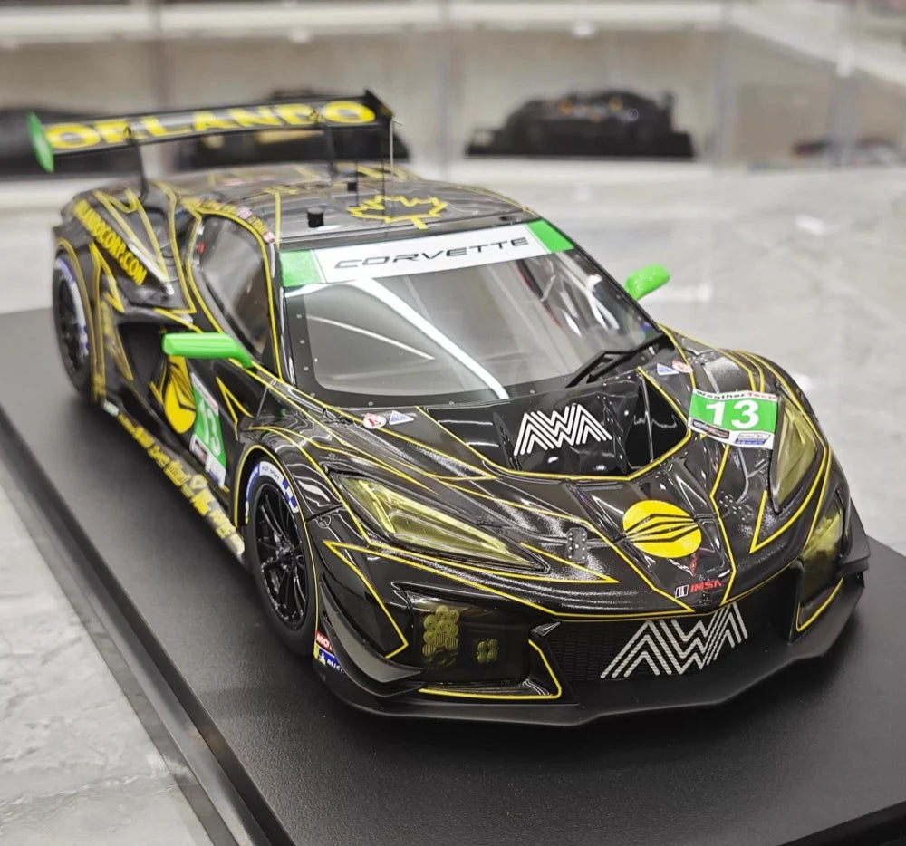 [TopSpeed] 1:18 Chevrolet 2024 Corvette Z06 GT3.R #13 Model Car Resin