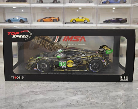 [TopSpeed] 1:18 Chevrolet 2024 Corvette Z06 GT3.R #13 Model Car Resin