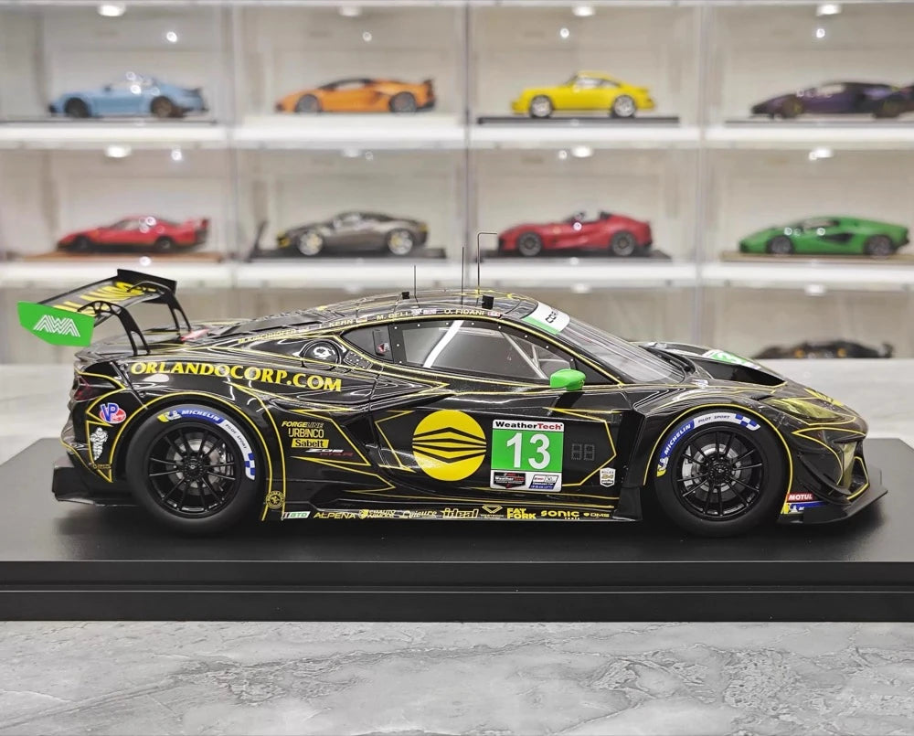 [TopSpeed] 1:18 Chevrolet 2024 Corvette Z06 GT3.R #13 Model Car Resin