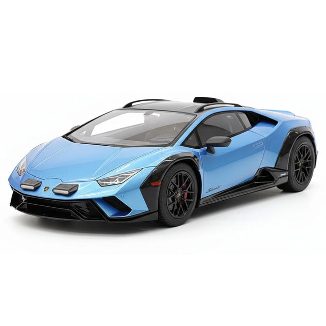 [Top Speed] 1:18 Lamborghini 2021 Huracan STO blu modellino di auto resina