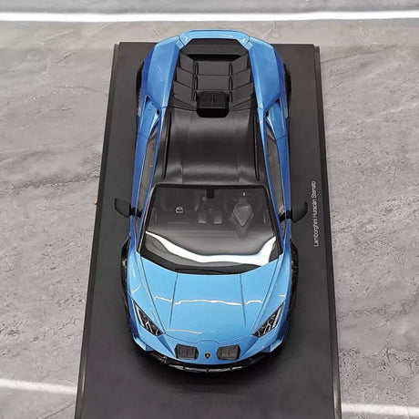 [Top Speed] 1:18 Lamborghini 2021 Huracan STO Blue Model Car Resin
