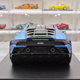[Top Speed] 1:18 Lamborghini 2021 Huracan STO blu modellino di auto resina