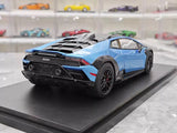 [Top Speed] 1:18 Lamborghini 2021 Huracan STO blu modellino di auto resina