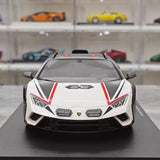 [Top Speed] 1:18 Lamborghini 2021 Huracan STO White Model Car Resin