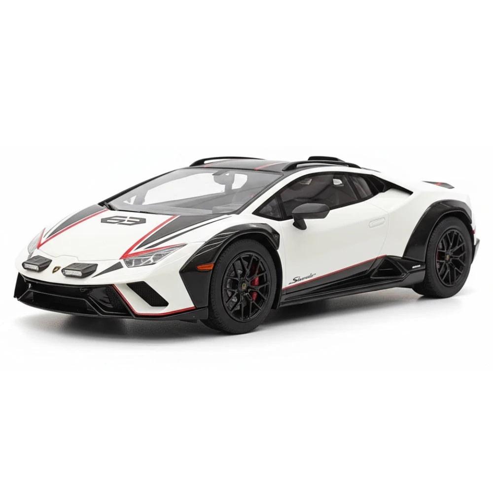 [Top Speed] 1:18 Lamborghini 2021 Huracan STO White Model Car Resin