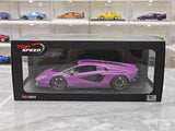[Top Speed] 1:18 Lamborghini 2022 Countach LPI 800-4 Purple Model Car Resin
