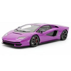 [Top Speed] 1:18 Lamborghini 2022 Countach LPI 800-4 Purple Model Car Resin