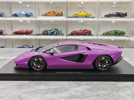 [Top Speed] 1:18 Lamborghini 2022 Countach LPI 800-4 Purple Model Car Resin