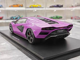 [Top Speed] 1:18 Lamborghini 2022 Countach LPI 800-4 Purple Model Car Resin