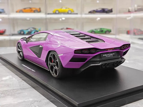 [Top Speed] 1:18 Lamborghini 2022 Countach LPI 800-4 Purple Model Car Resin