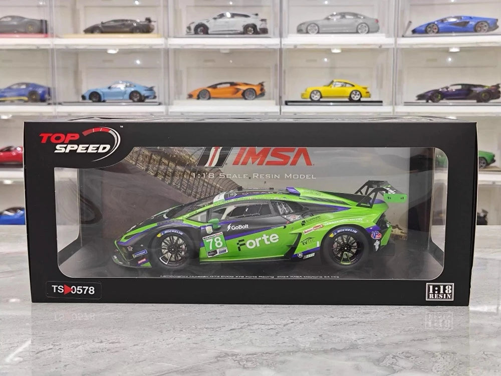 [TopSpeed] 1:18 Lamborghini 2024 Huracan GT3 EVO2 Le Mans #78 Resin