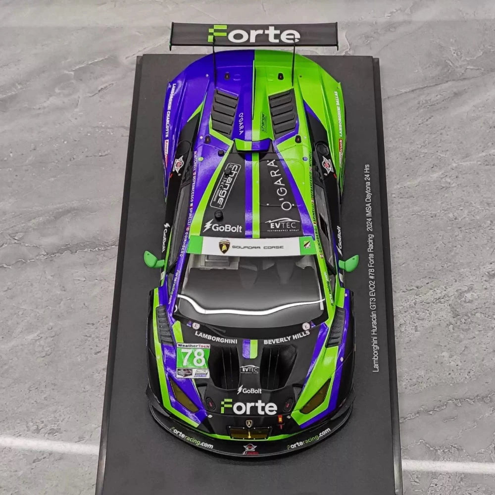 [TopSpeed] 1:18 Lamborghini 2024 Huracan GT3 EVO2 Le Mans #78 Resin