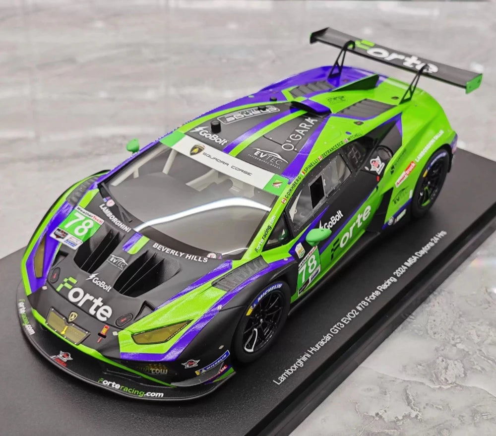 [TopSpeed] 1:18 Lamborghini 2024 Huracan GT3 EVO2 Le Mans #78 Resin