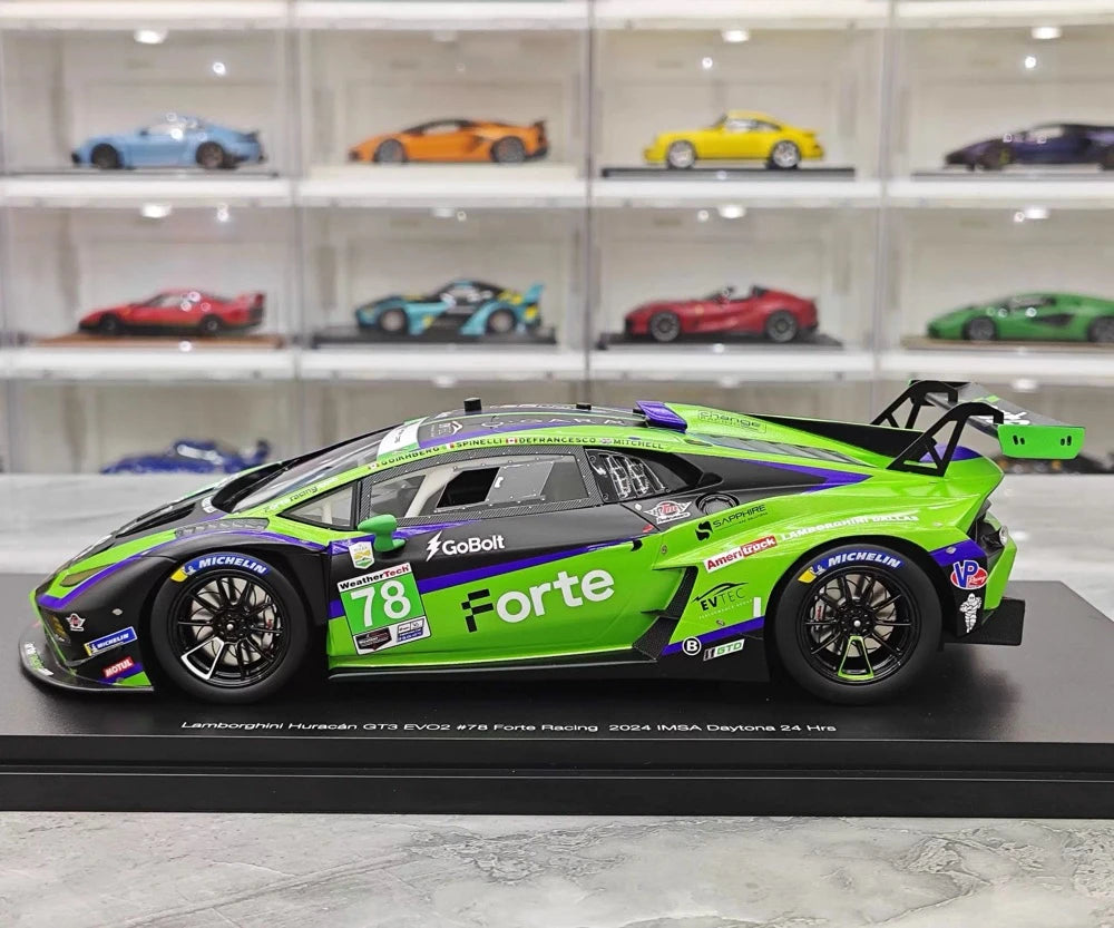 [TopSpeed] 1:18 Lamborghini 2024 Huracan GT3 EVO2 Le Mans #78 Resin