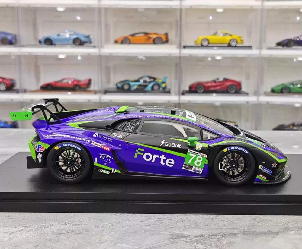 [TopSpeed] 1:18 Lamborghini 2024 Huracan GT3 EVO2 Le Mans #78 Resin