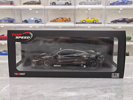 [Top Speed] 1:18 McLaren 2024 720S Liberty Walk Black Model Car Resin