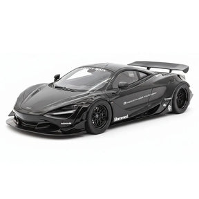 [Top Speed] 1:18 McLaren 2024 720S Liberty Walk svart modellbil harts