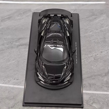 [Top Speed] 1:18 McLaren 2024 720S Liberty Walk Black Model Car Resin