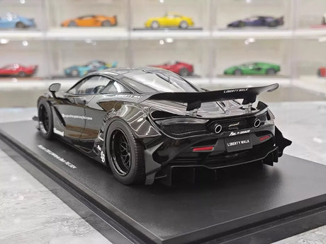 [Top Speed] 1:18 McLaren 2024 720S Liberty Walk Black Model Car Resin