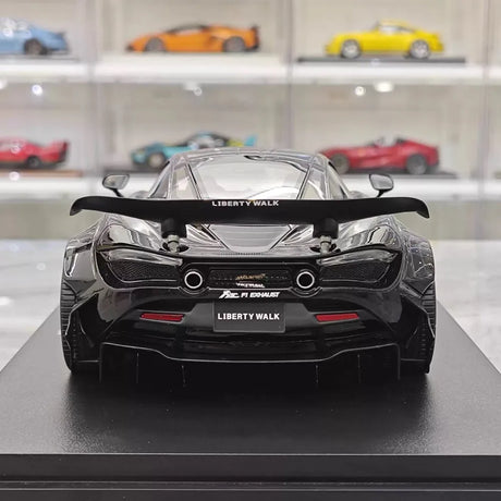 [Top Speed] 1:18 McLaren 2024 720S Liberty Walk Black Model Car Resin