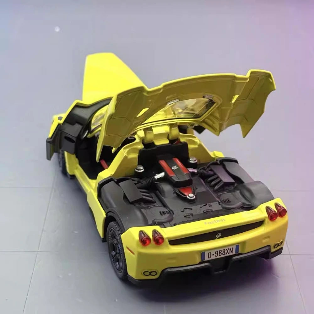 [TOY] 1:32 Ferrari 2002 Enzo Yellow Model Car Die-Cast