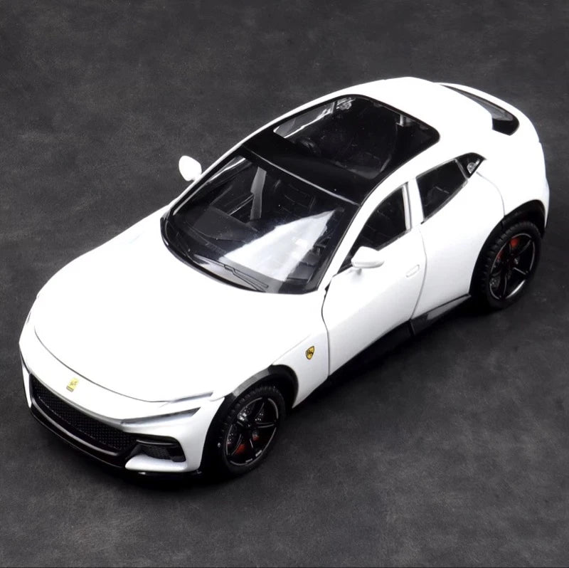 [TOY] 1:22 Ferrari 2023 Purosangue White Model Car Die-Cast