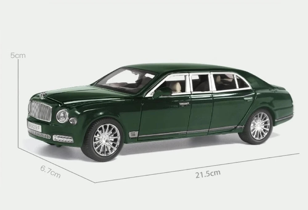 [TOY] 1:24 Bentley 2017 Mulsanne Grand Limousine Model Car Die-Cast