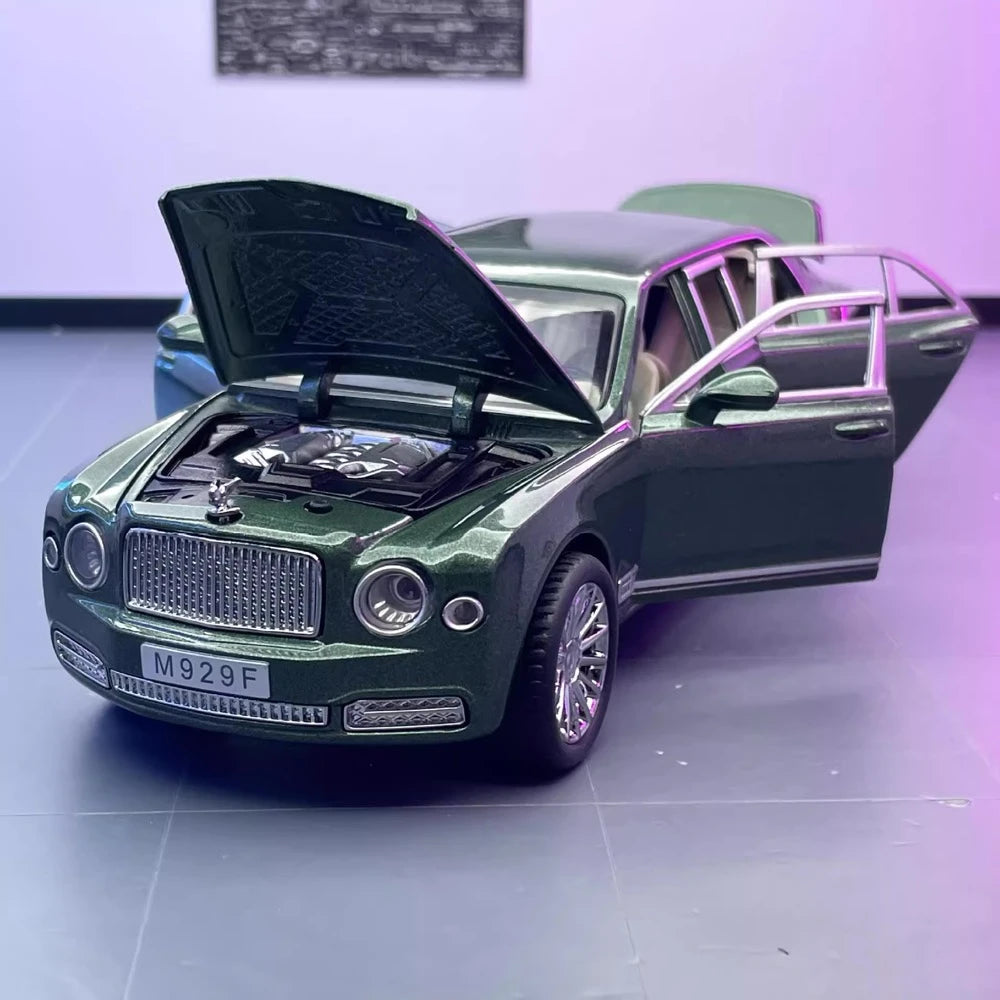 [TOY] 1:24 Bentley 2017 Mulsanne Grand Limousine Model Car Die-Cast