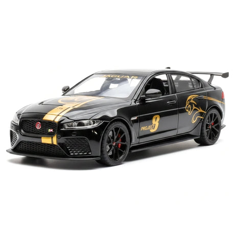 [TOY] 1:24 Jaguar 2017 XE SV Project 8 Black Model Car Die-Cast