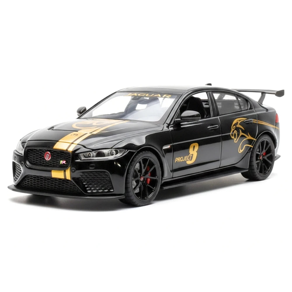 [TOY] 1:24 Jaguar 2017 XE SV Project 8 Black Model Car Die-Cast