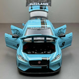 [TOY] 1:24 Jaguar 2017 XE SV Project 8 Blue Model Car Die-Cast