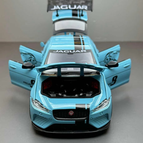 [TOY] 1:24 Jaguar 2017 XE SV Project 8 Blue Model Car Die-Cast