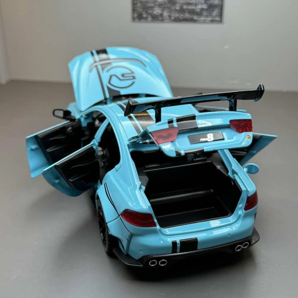 [TOY] 1:24 Jaguar 2017 XE SV Project 8 Blue Model Car Die-Cast