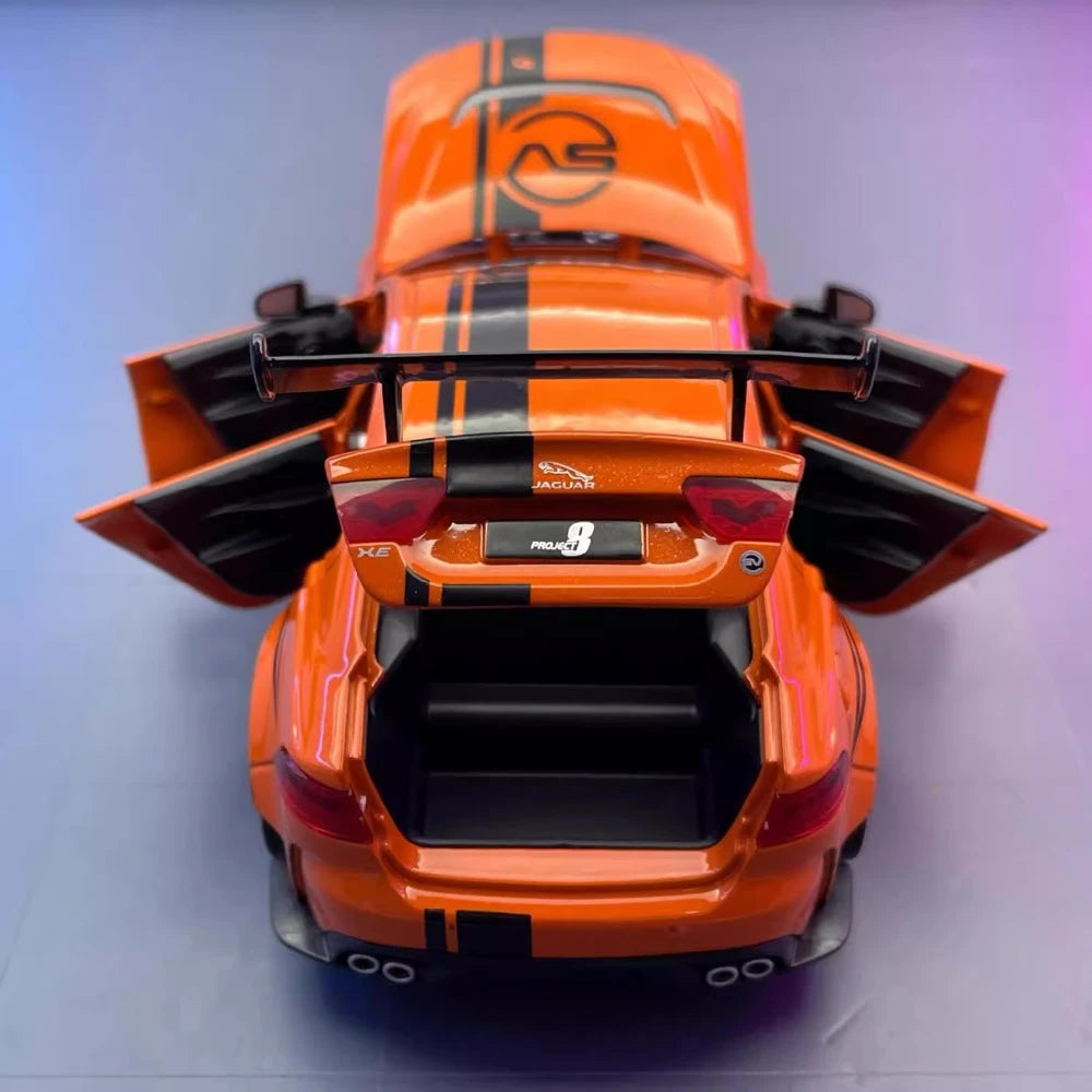 [TOY] 1:24 Jaguar 2017 XE SV Project 8 Orange Model Car Die-Cast