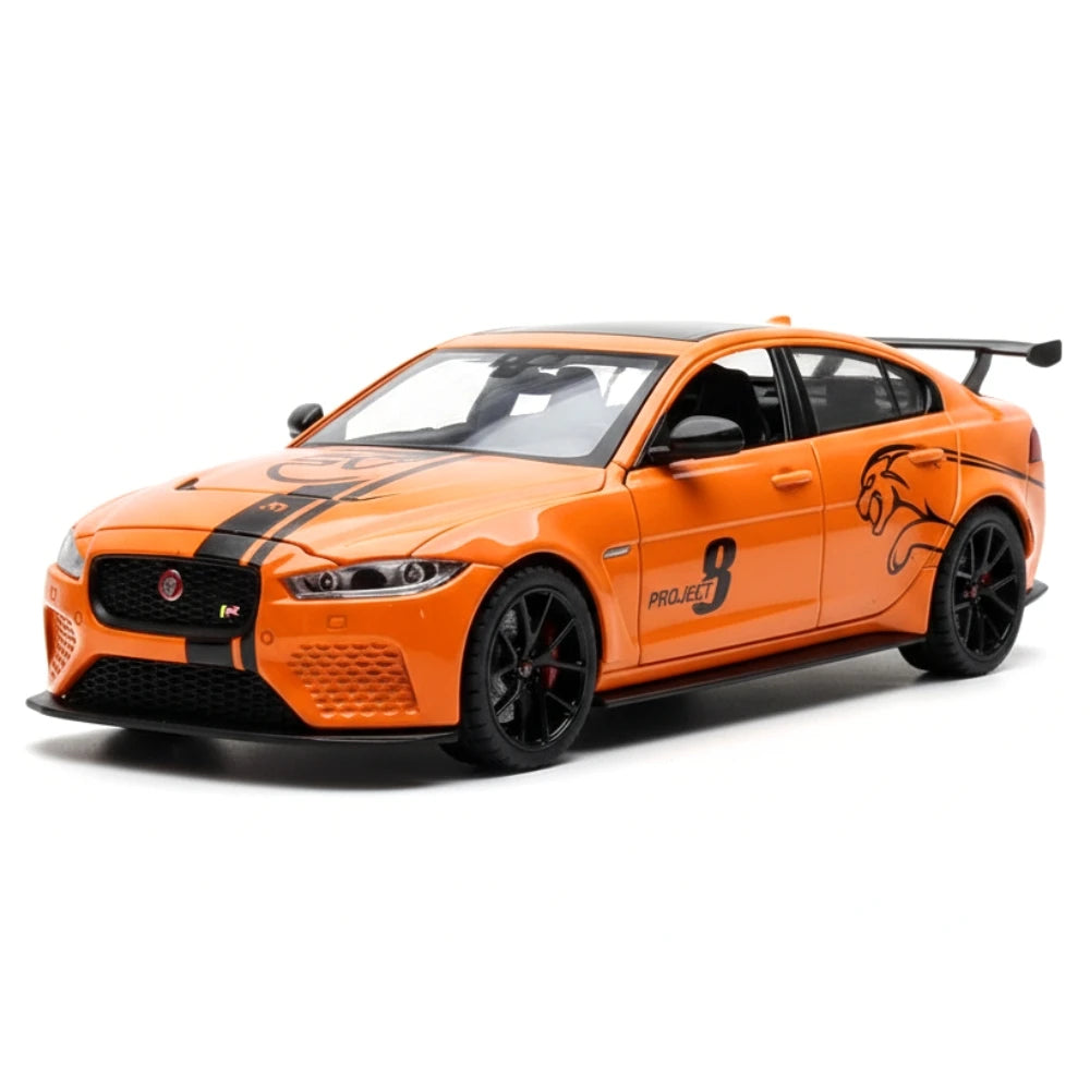 [TOY] 1:24 Jaguar 2017 XE SV Project 8 Orange Model Car Die-Cast