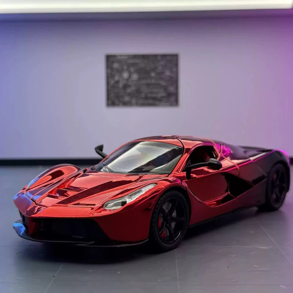 [TOY] 1:24 Ferrari 2016 LaFerrari Electroplated rosso modellino di auto Die-Cast