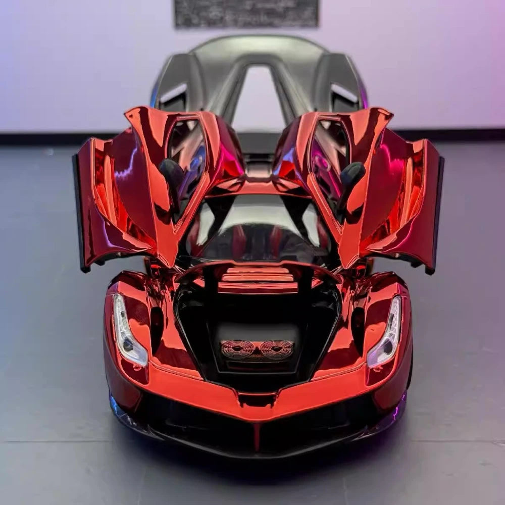 [TOY] 1:24 Ferrari 2016 LaFerrari Electroplated rosso modellino di auto Die-Cast