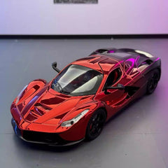[TOY] 1:24 Ferrari 2016 LaFerrari Electroplated rosso modellino di auto Die-Cast